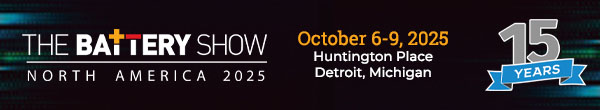 The Battery Show – Celebrating 15 Years | October 6–9, 2025 | Detroit, MI